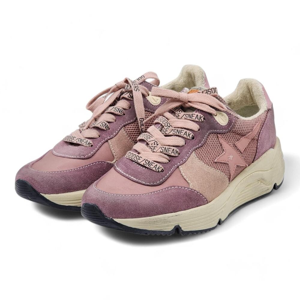 Golden Goose Running Sole Lace-Up Sneakers in Pink EU 40 US 10 - New $695 - Picture 2 of 8